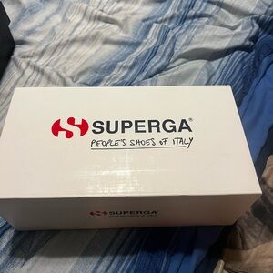 Superga White Box with Red Logo